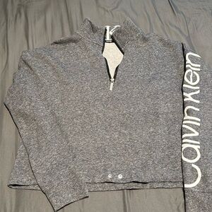 CK cropped quarter-zip